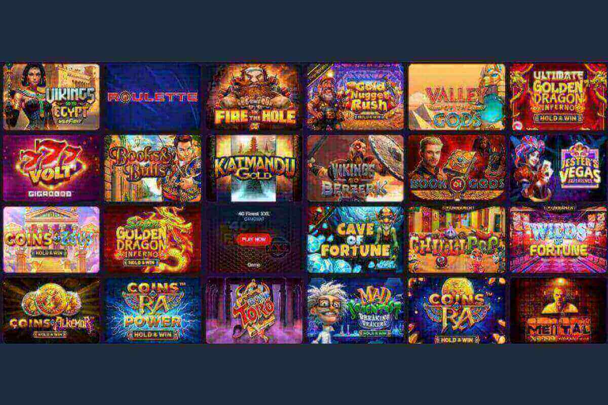 Valhalla Wins Casino game selection